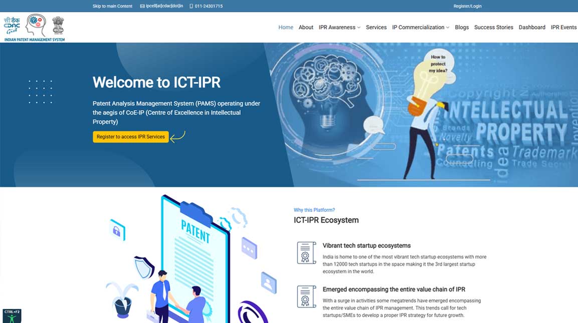 ict-ipr web page