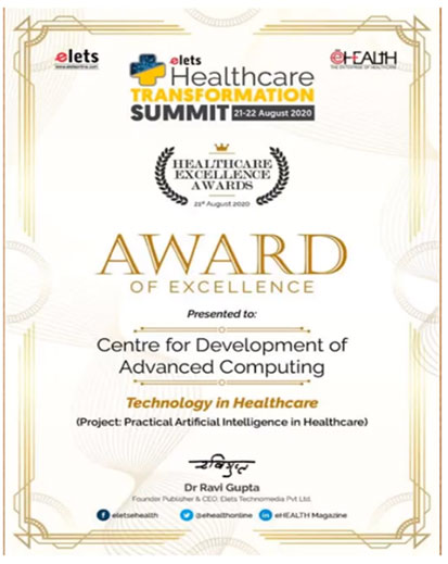 Elets Healthcare Excellence Award
