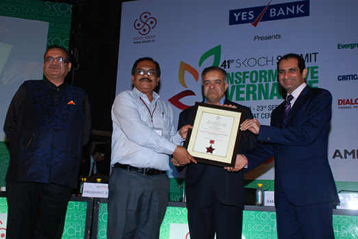 SKOCH Award 2015 Received Kolkata