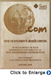 Awarded by Sun Microsystems